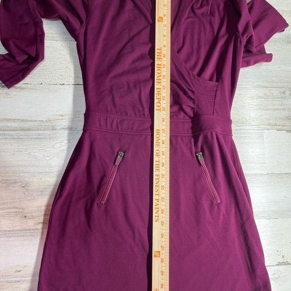 Athleta purple suedy lady long sleeve activewear dress size XSP - Picture 12 of 12